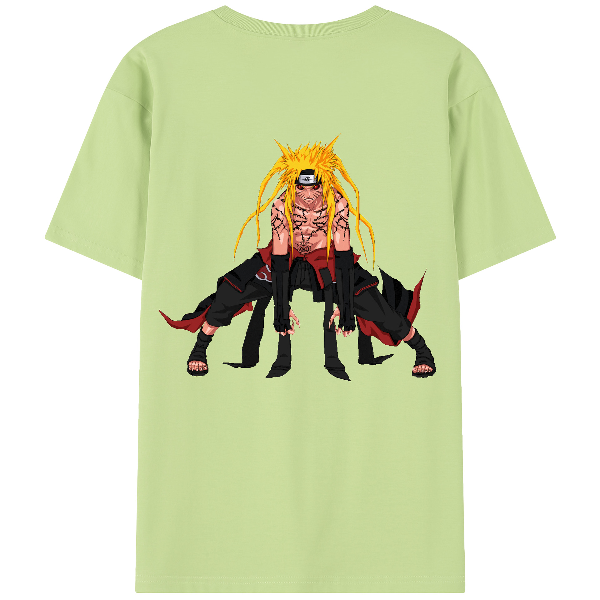 （画像用） NARUTO -ナルト- うずまき ナルト Uzumaki Naruto 綿100％半袖Tシャツ（背面プリント）